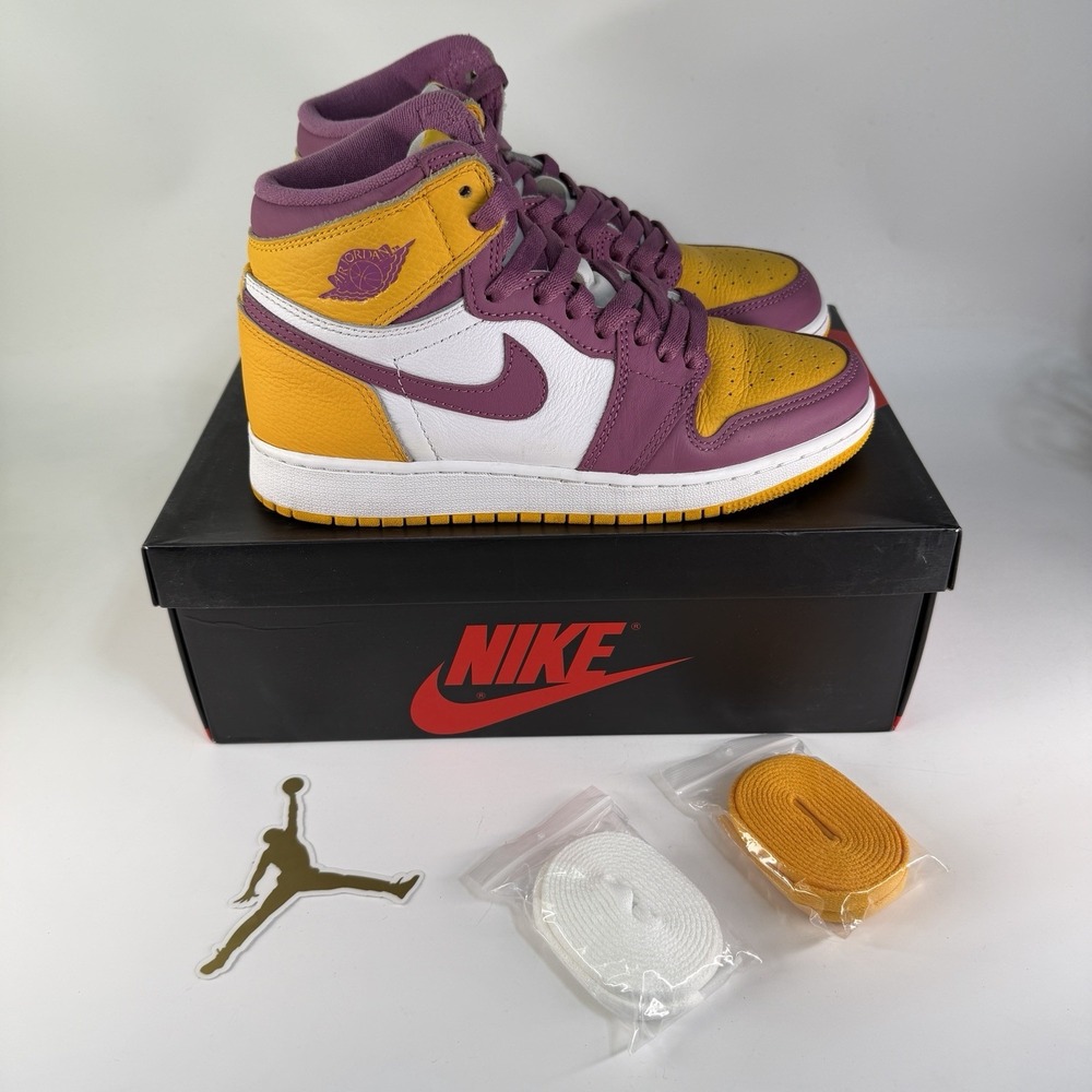 Nike Air Jordan 1 Retro High OG 'Brotherhood' GS Size 5.5 575441-706 Womens 7